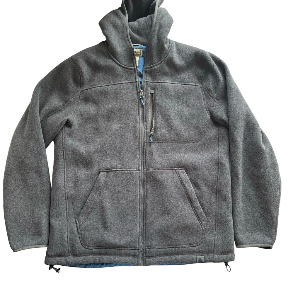 L.L. Bean Men's Gray Full-Zip Fleece Jacket